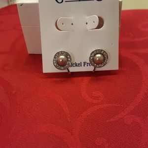 Silvertone Clip on earrings